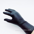 Thick Waterproof 6mil Black Nitrile Gloves With Diamond